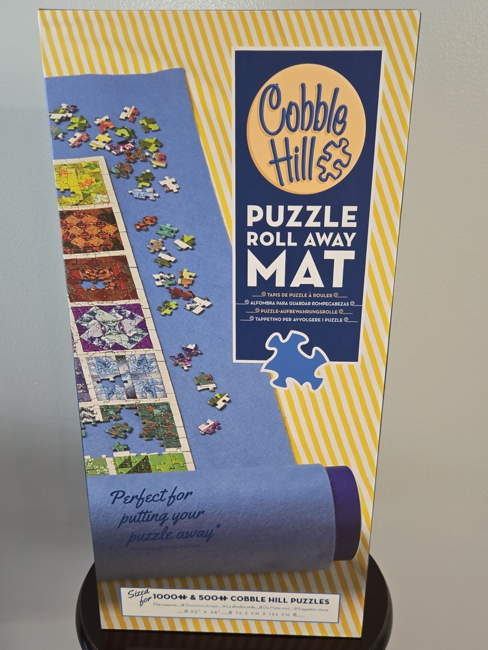 Cobble Hill Blue Puzzle Roll Away Mat
